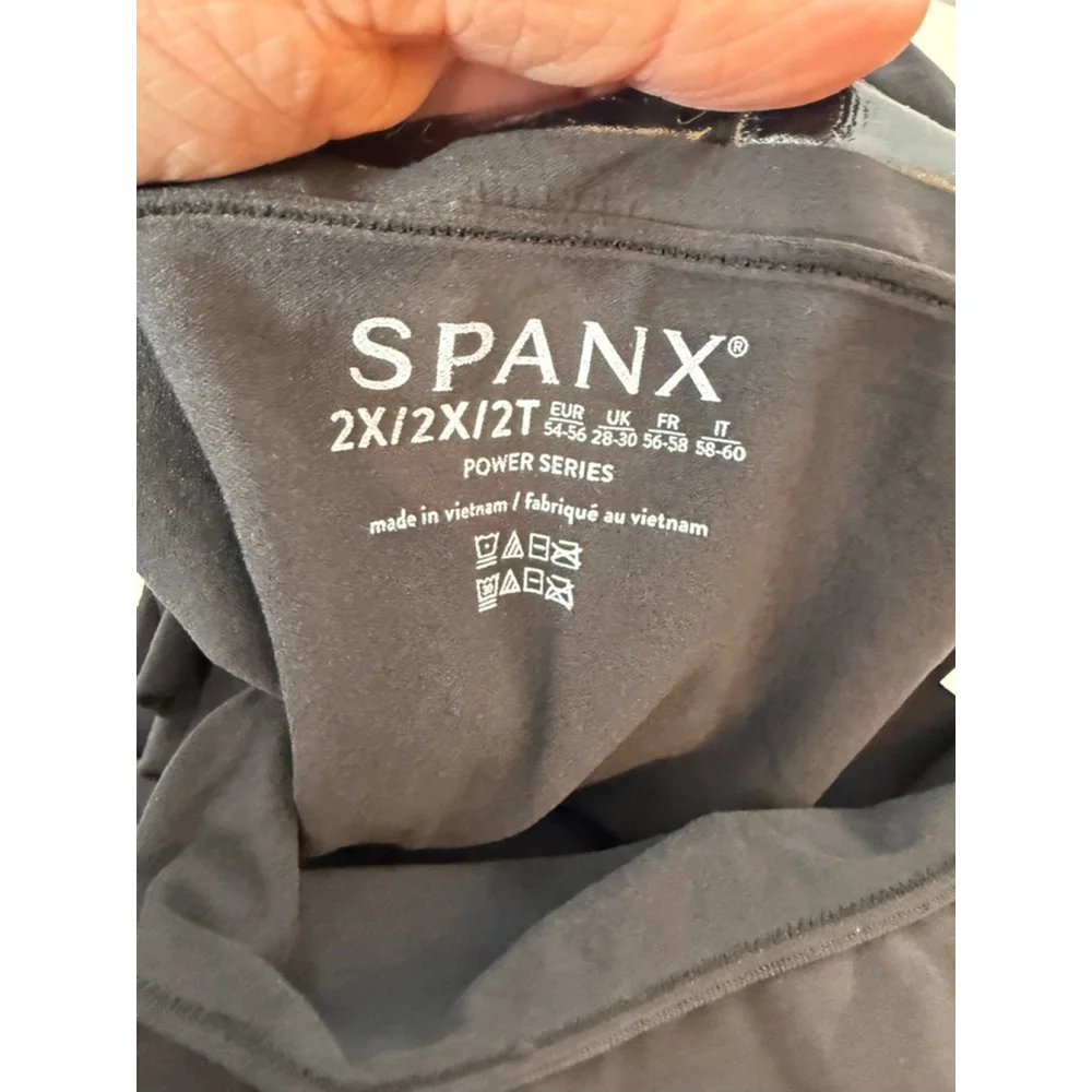 SPANX 2X Black Ecocare Seamless Shaping Thong & Higher Power Short BUNDLE 2 Pcs - Picture 8 of 8